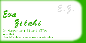 eva zilahi business card